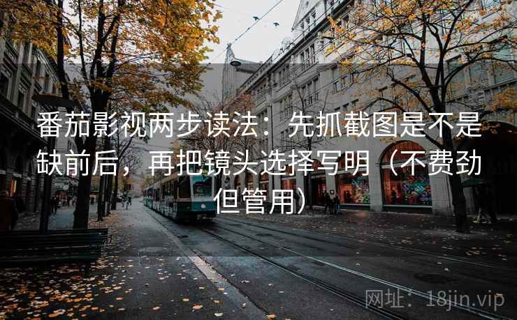 番茄影视两步读法：先抓截图是不是缺前后，再把镜头选择写明（不费劲但管用）